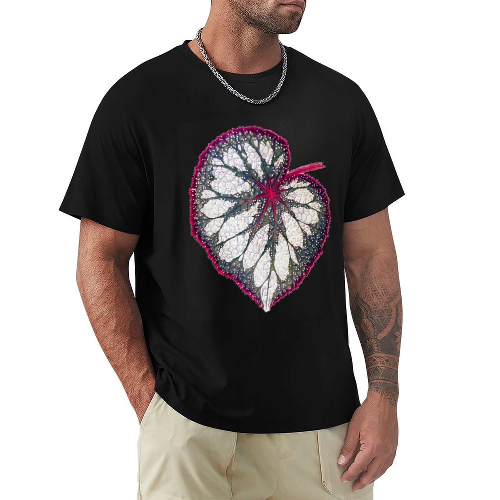 Begonia Rex - T-shirt Begonia rex in tessuto morbido
